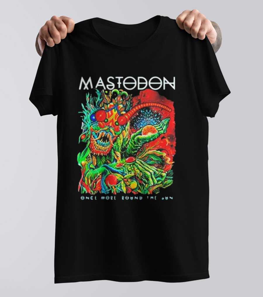 Mastodon Once More Round The Sun Psychedelic Artwork T-Shirt