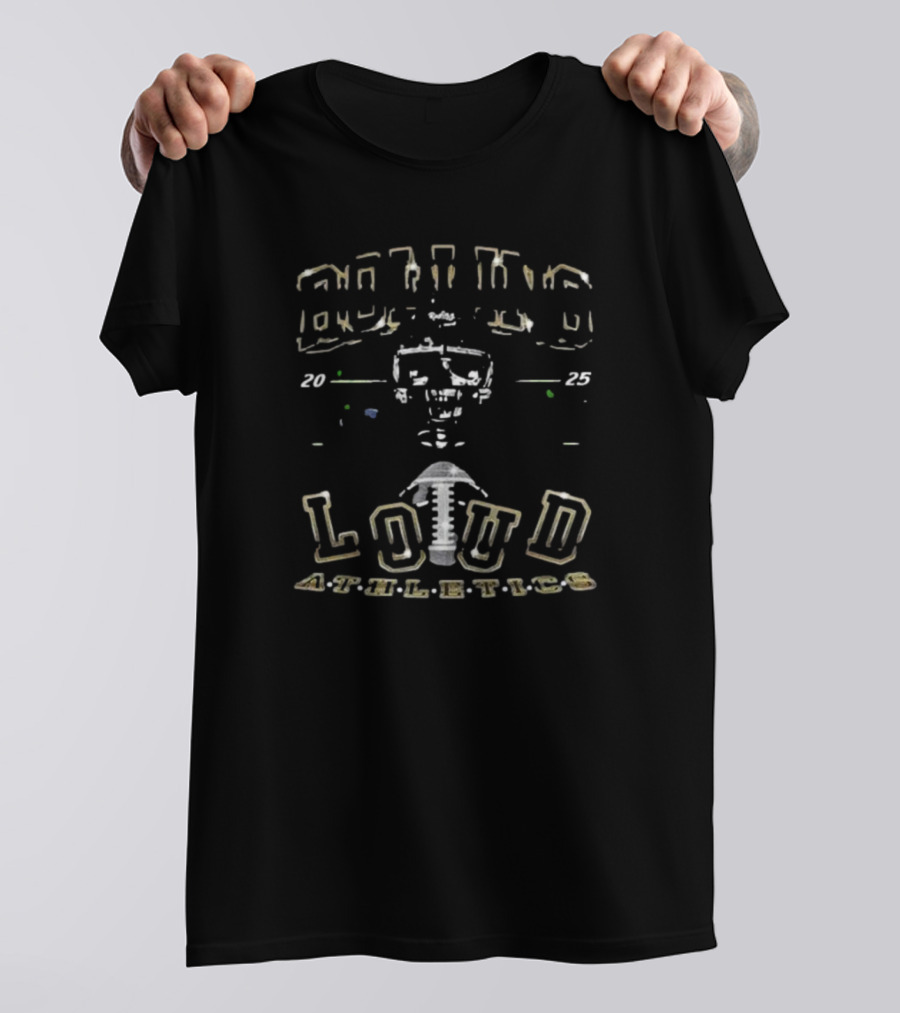 Rolling Loud Athletics 2025 Skull Motif T-Shirt