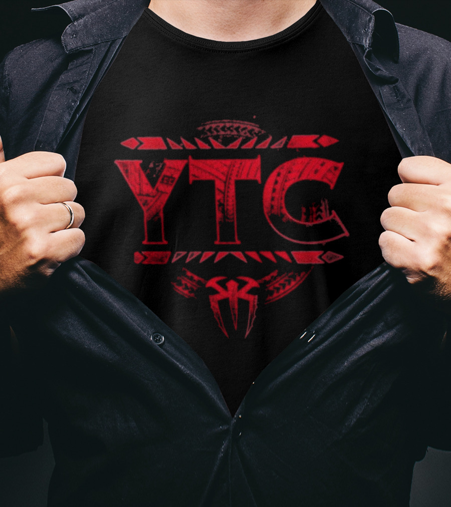 Roman Reigns YTC Red Tribal Insignia T-Shirt