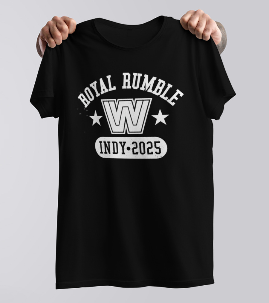 Royal Rumble Indy 2025 WWE Event Stars T-Shirt