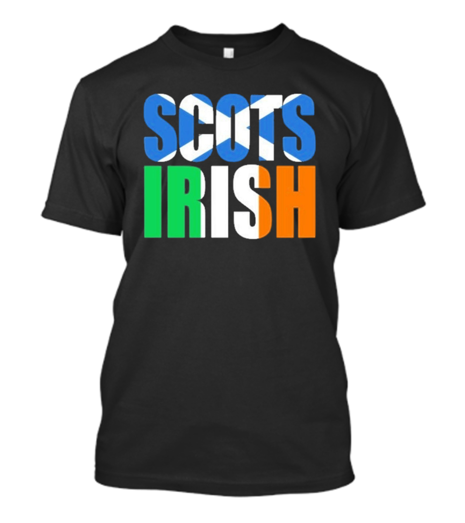 Scots Irish Flag Scottish Saltire Irish Tricolor T-Shirt