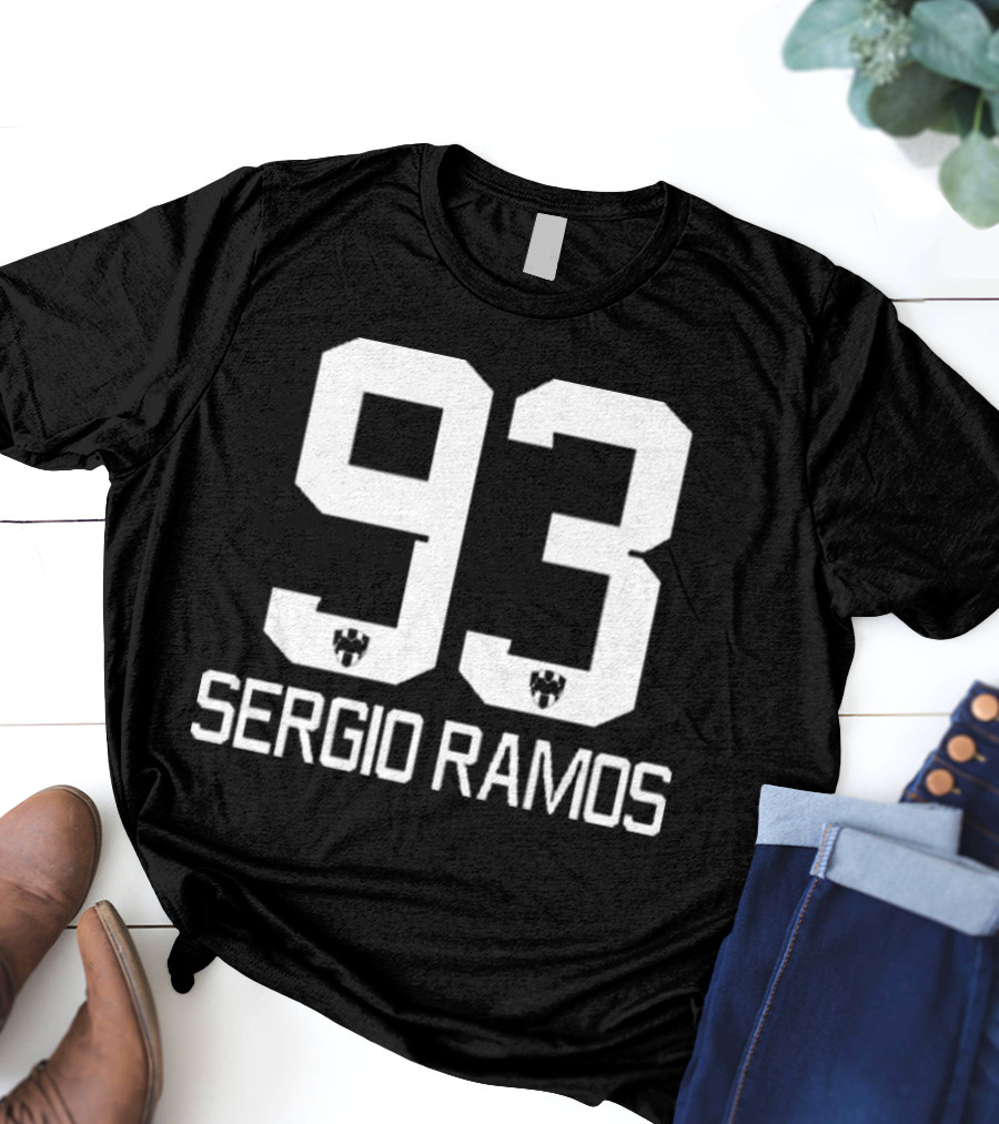 Sergio Ramos 93 Football Number Icon T-Shirt