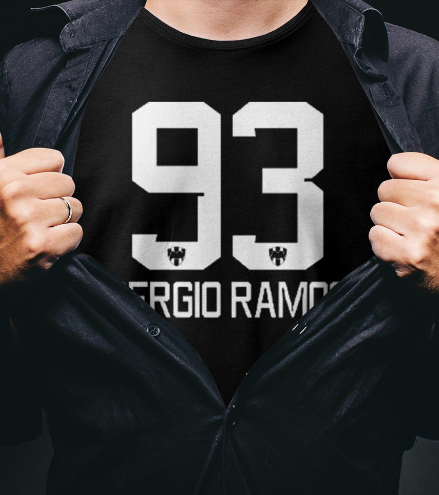 Sergio Ramos 93 Football Number Icon T-Shirt