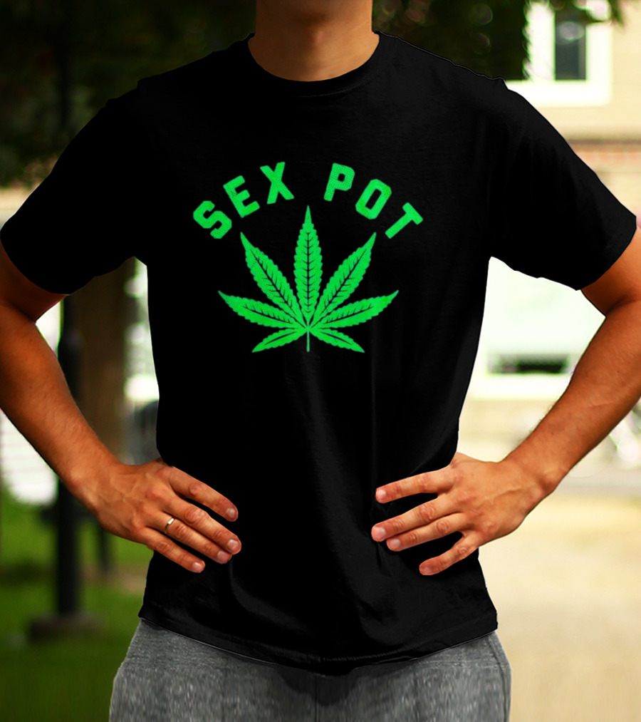SEX POT Marijuana Leaf T-Shirt