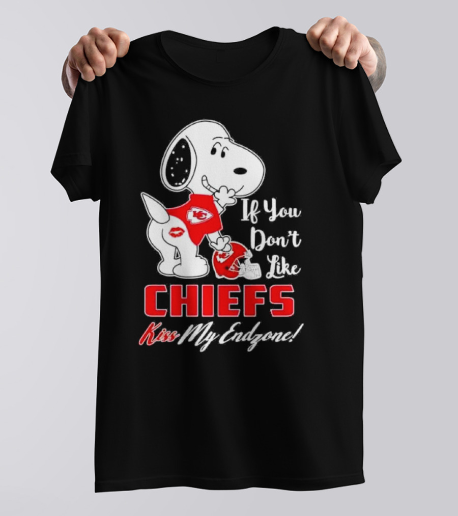 Snoopy If You Don’t Like Kansas City Chiefs Kiss My Endzone T-Shirt
