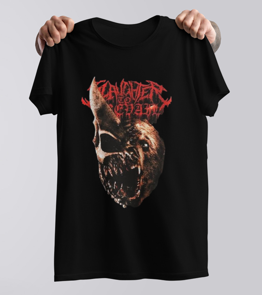 Slaughter To Prevail Grizzly Skull Horned Beast T-Shirt