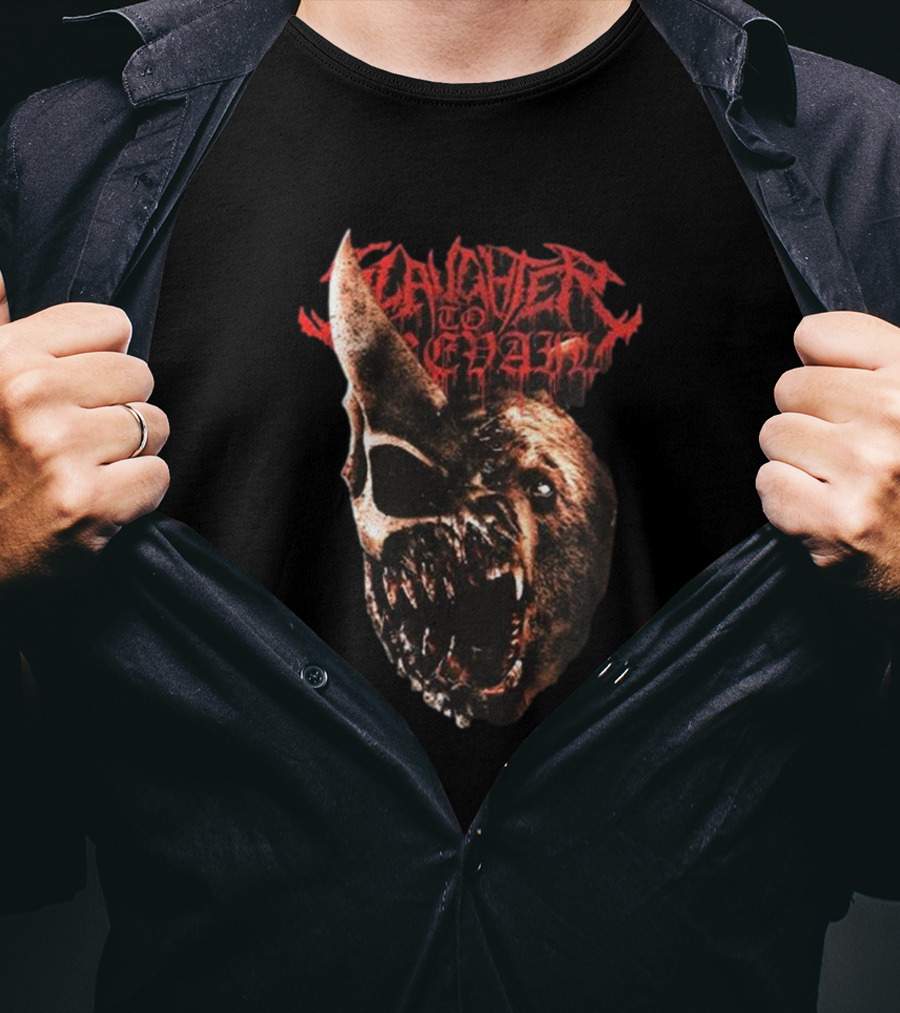 Slaughter To Prevail Grizzly Skull Horned Beast T-Shirt