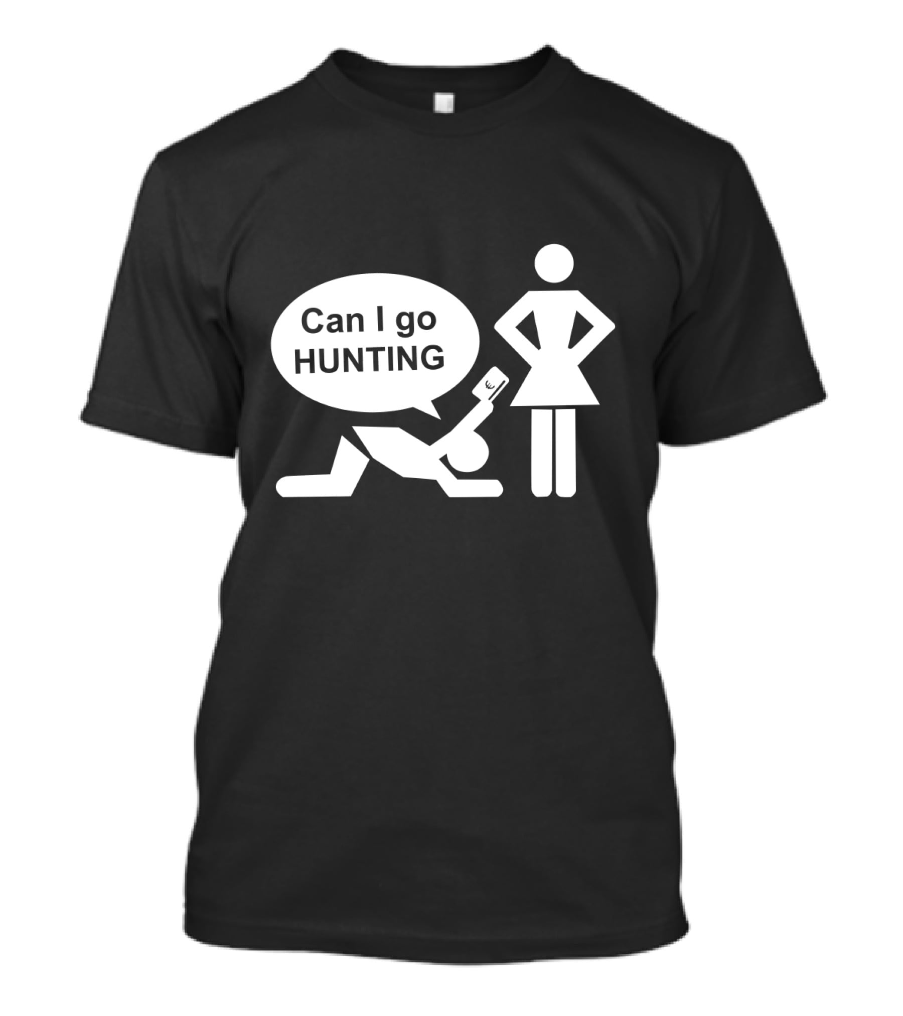 Can I Go Hunting Permission Request Iconic T-Shirt
