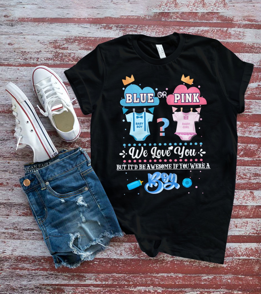 Blue Or Pink Baby Boy Girl Boy T-Shirt
