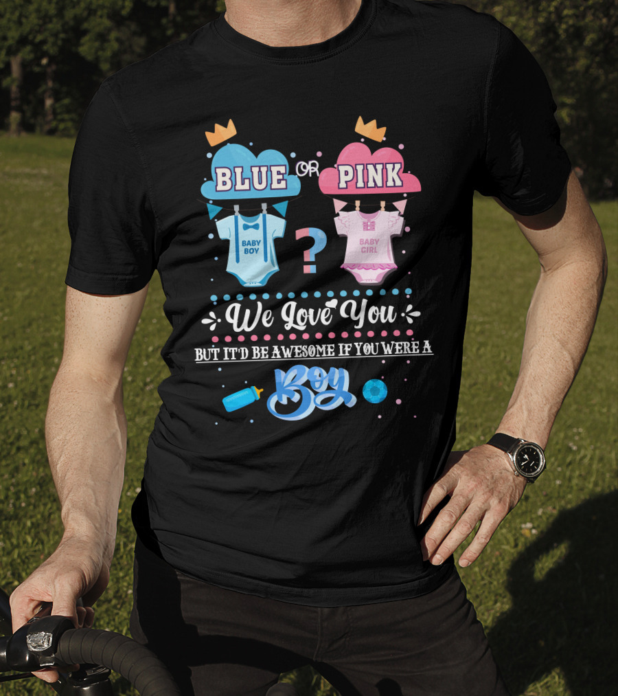 Blue Or Pink Baby Boy Girl Boy T-Shirt