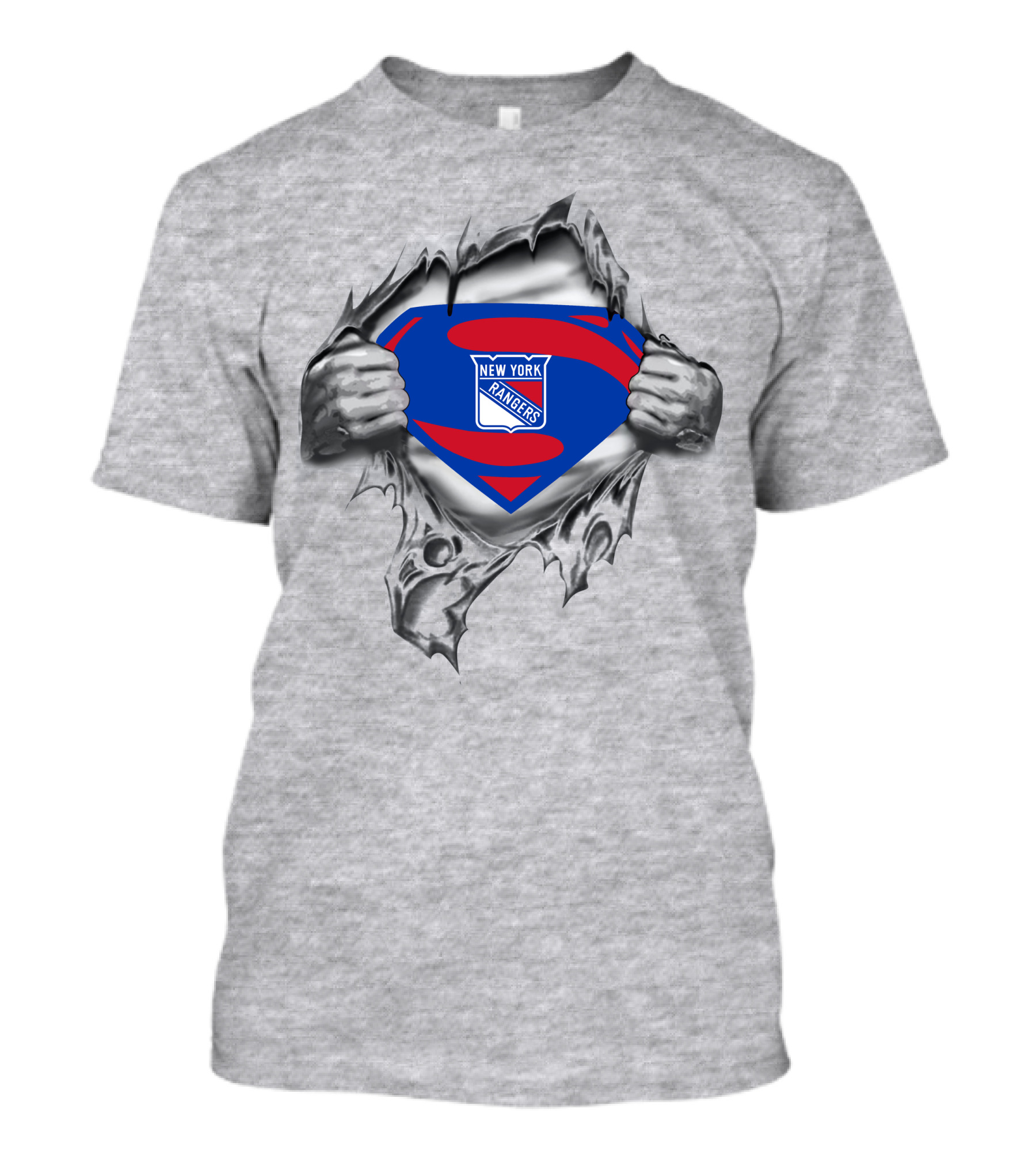 New York Rangers Superman Logo Mashup T-Shirt