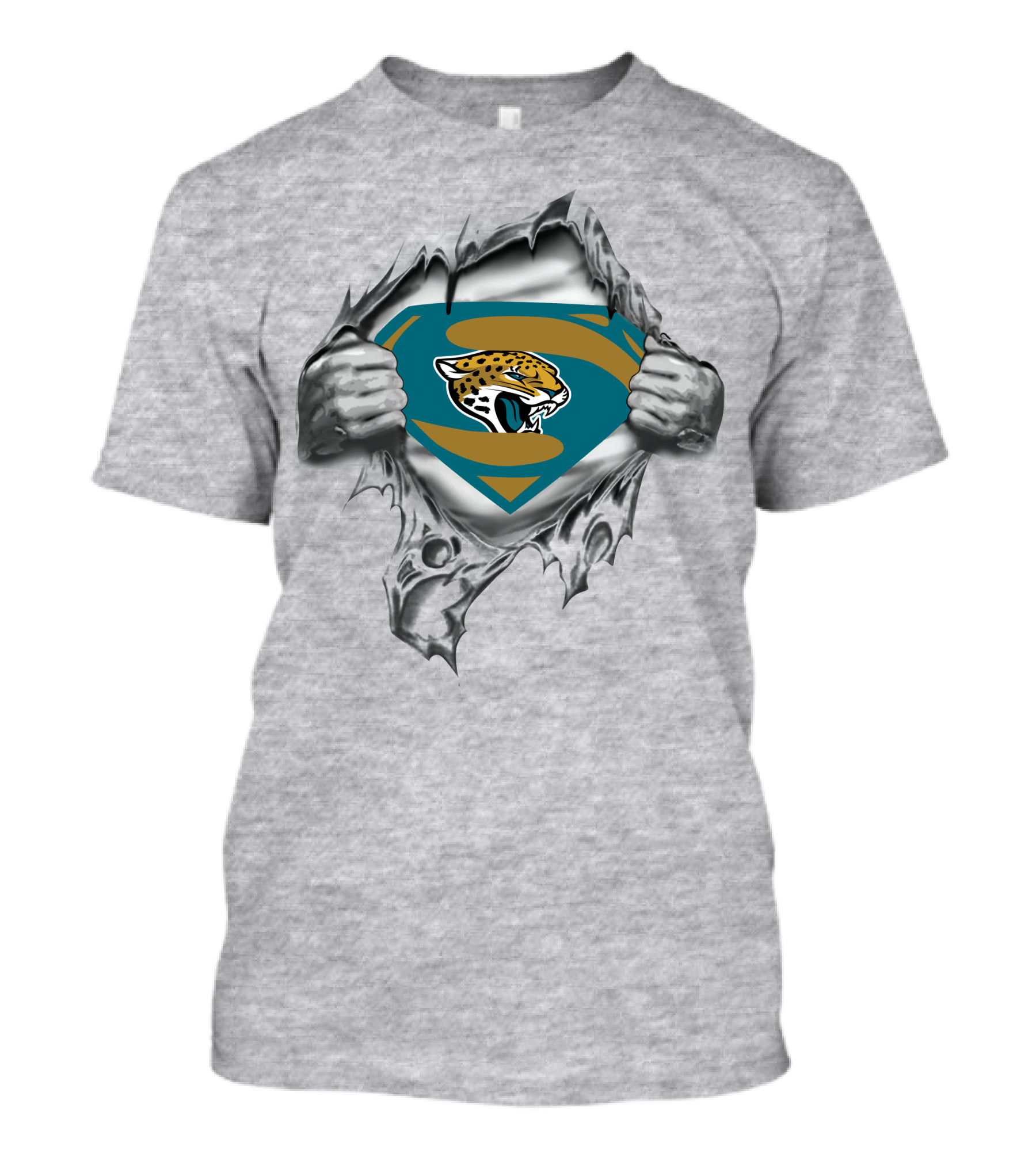 Jaguars Super Logo Reveal With Shield And Jaguar Head T-Shirt