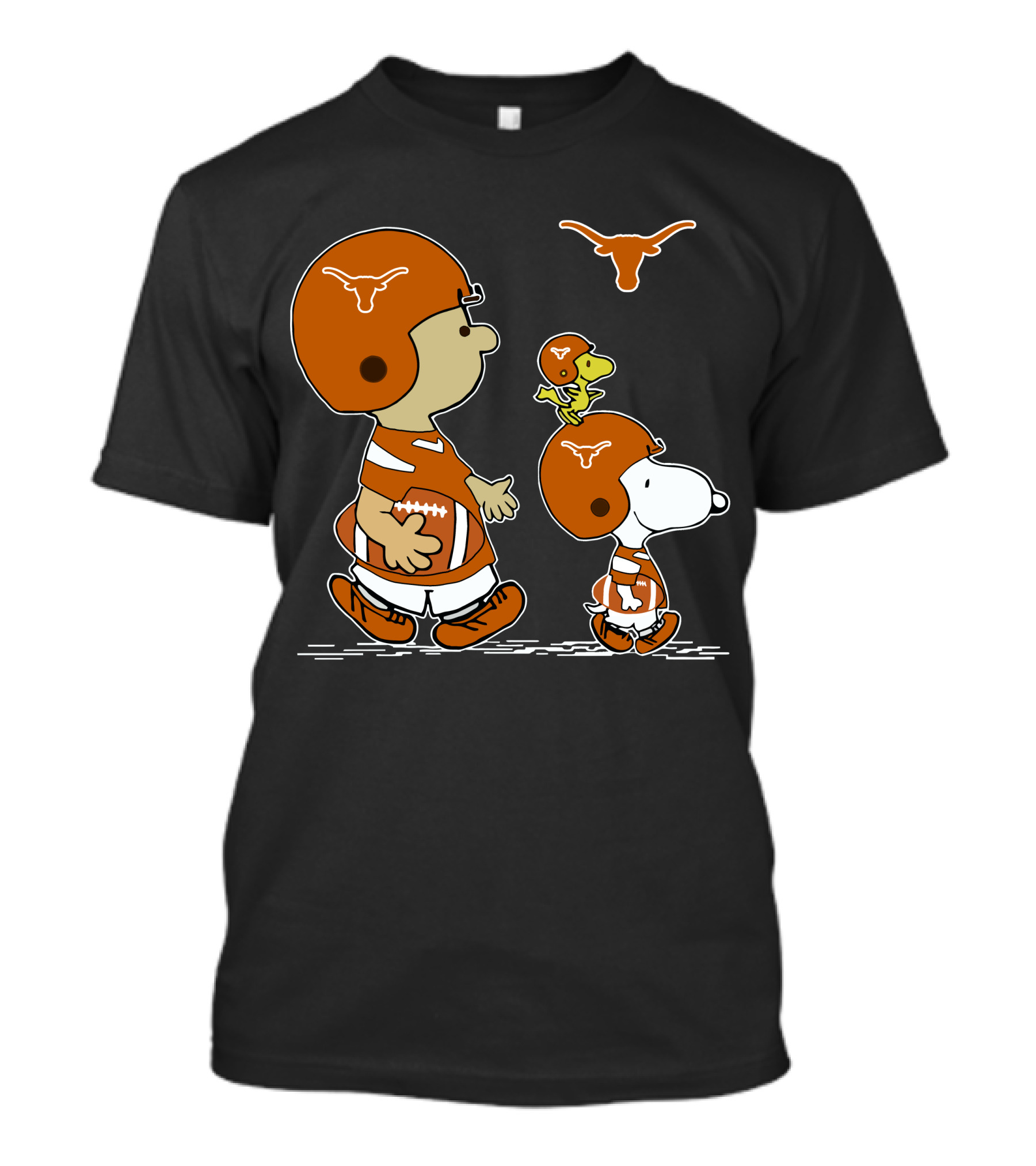 Texas Longhorns Football Snoopy And Woodstock Charlie Brown Peanuts T-Shirt