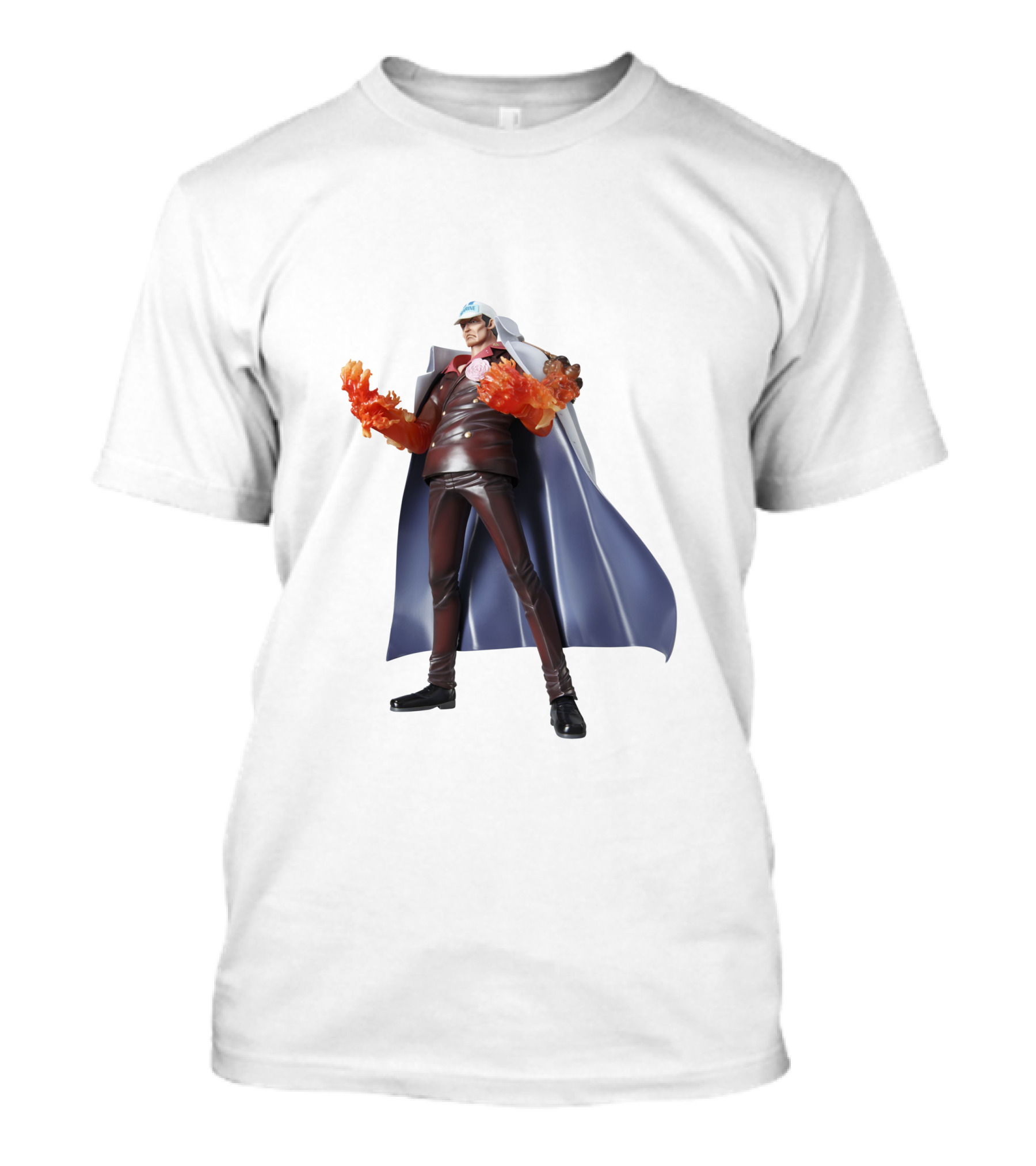 Akainu Sakazuki One Piece Character With Flame Fists T-Shirt