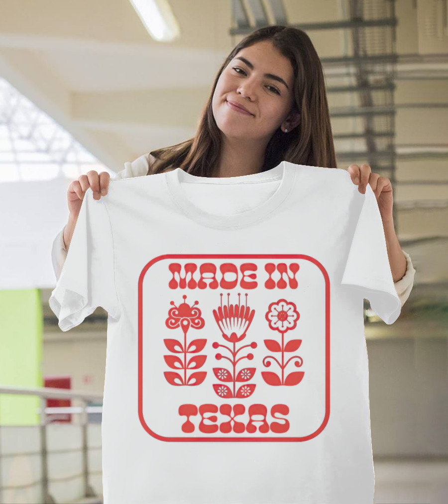 Made In Texas Floral Icons T-Shirt