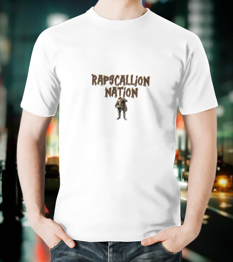 RAPSCALLION NATION Medieval Warrior Character T-Shirt