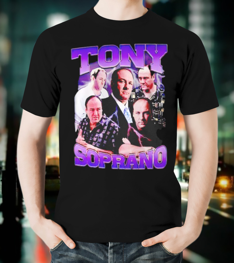Tony Soprano The Sopranos Character Collage T-Shirt