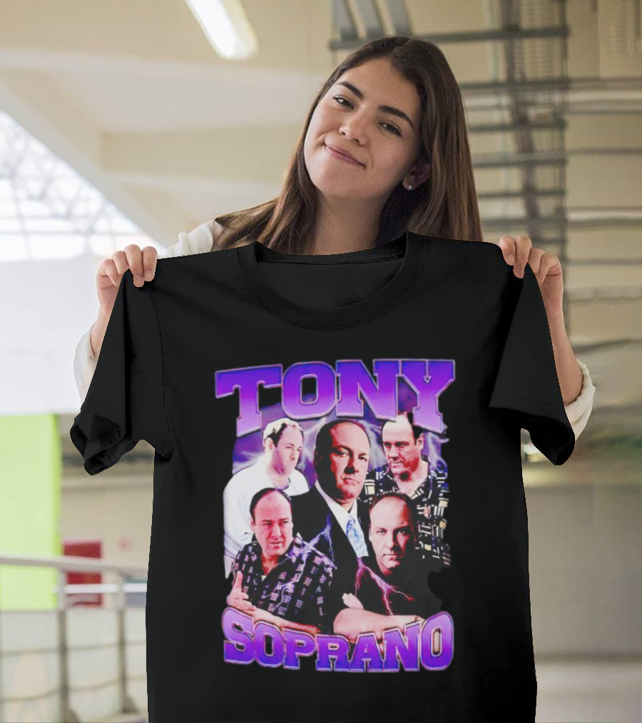 Tony Soprano The Sopranos Character Collage T-Shirt