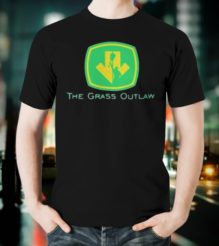 Box Of Gimmicks Merch The Grass Outlaw Green Shield Arrow T-Shirt