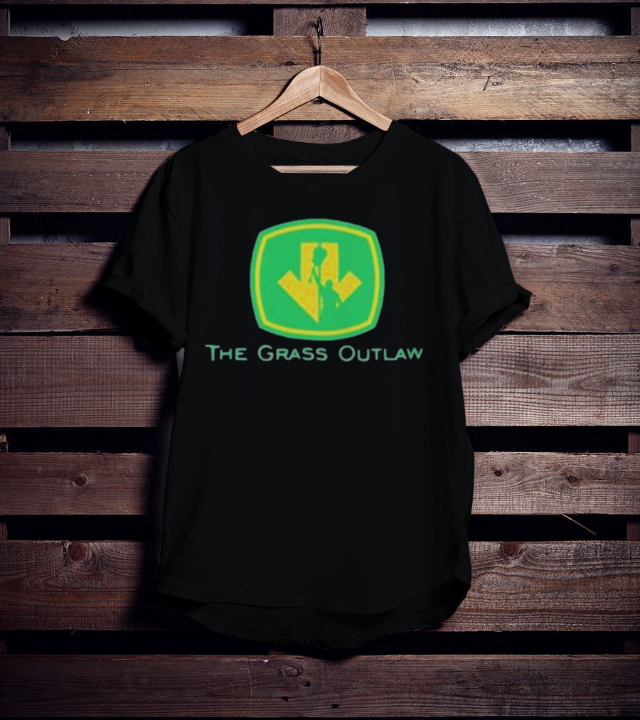 Box Of Gimmicks Merch The Grass Outlaw Green Shield Arrow T-Shirt