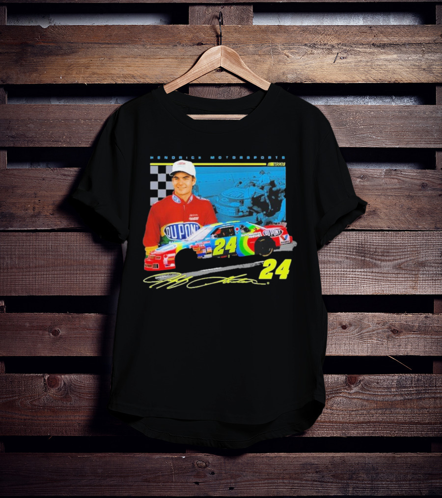 Jeff Gordon DuPont NASCAR 24 Hendrick Motorsports Legends Car Racing Team Collection T-Shirt