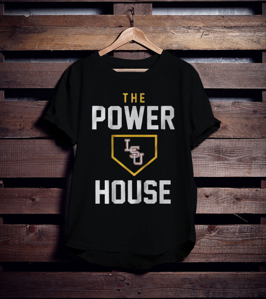 LSU Baseball The Powerhouse Home Plate T-Shirt