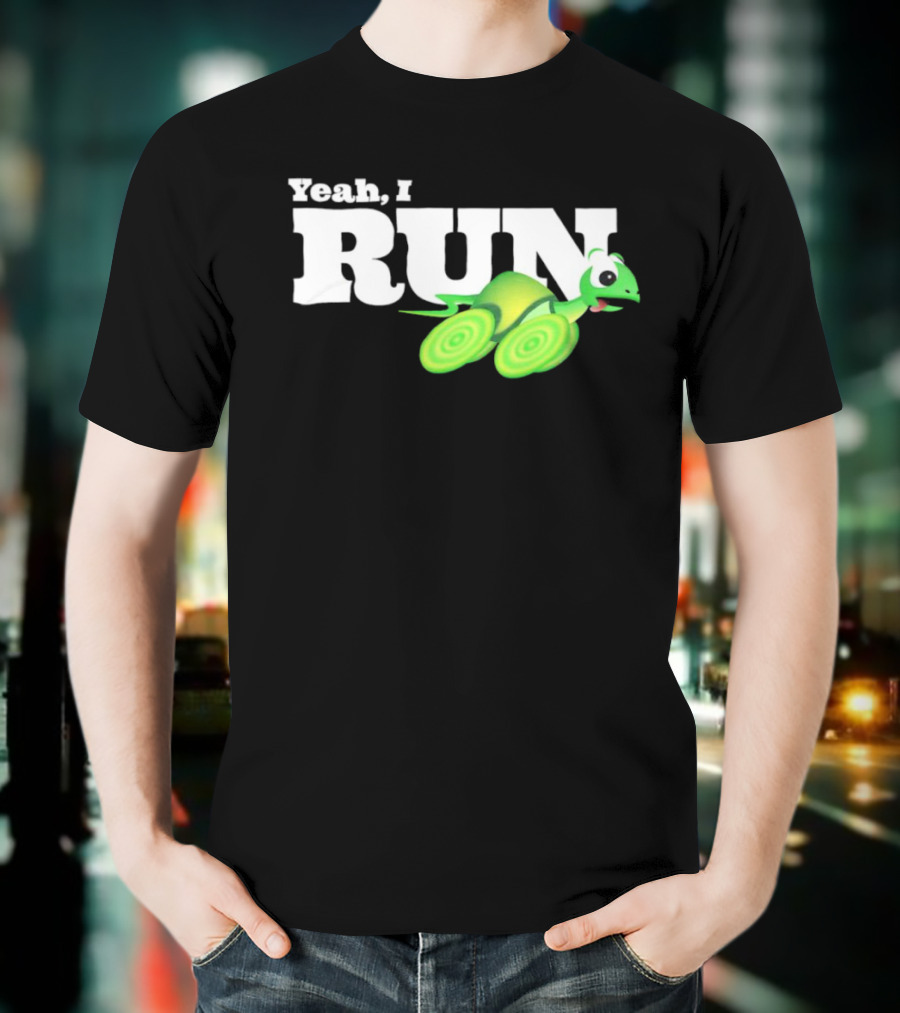 Turtle Yeah I Run Racing Green Run T-Shirt