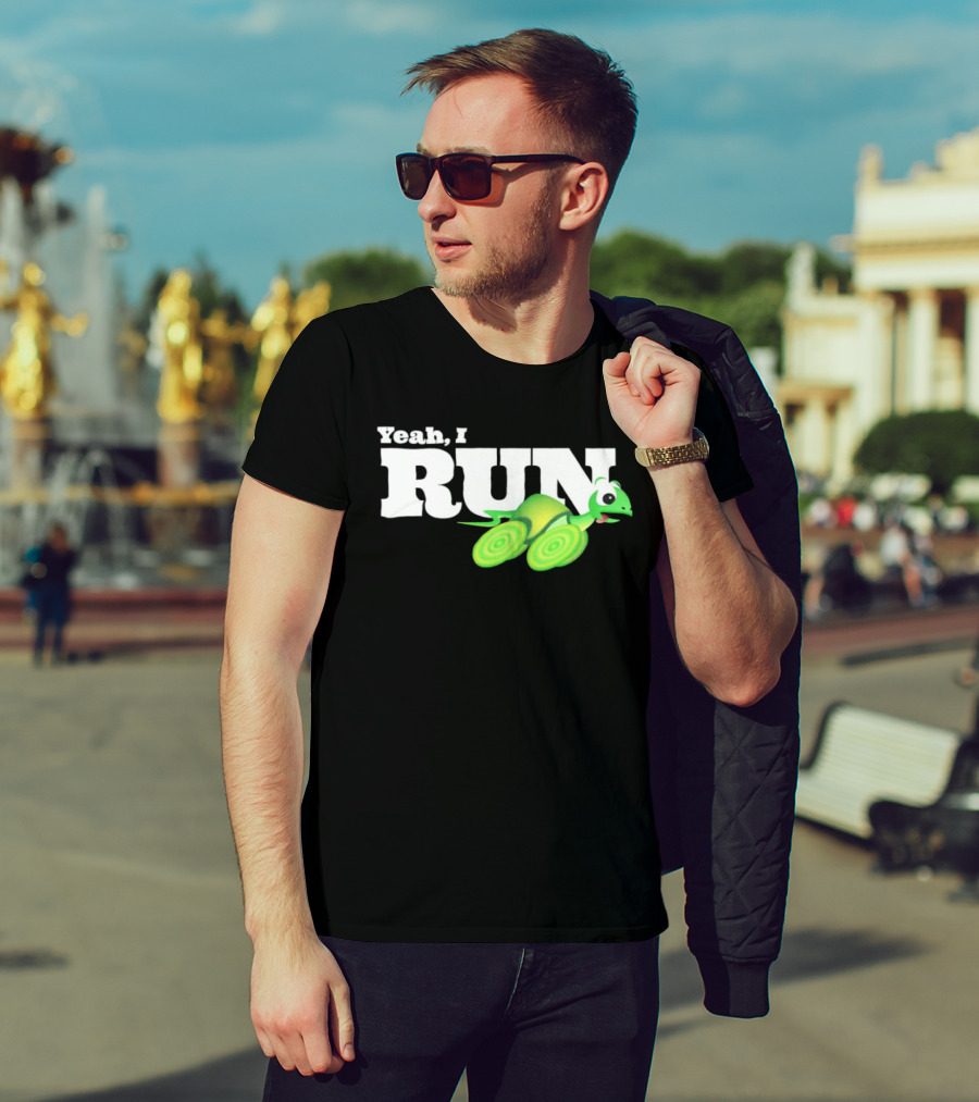 Turtle Yeah I Run Racing Green Run T-Shirt
