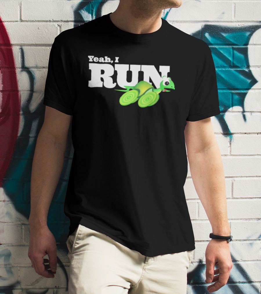 Turtle Yeah I Run Racing Green Run T-Shirt