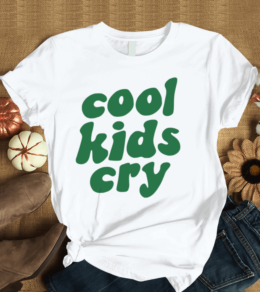 Cool Kids Cry Retro Green T-Shirt