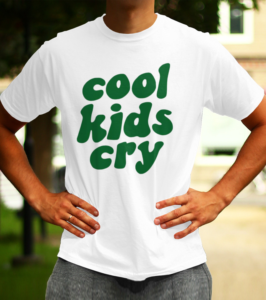 Cool Kids Cry Retro Green T-Shirt