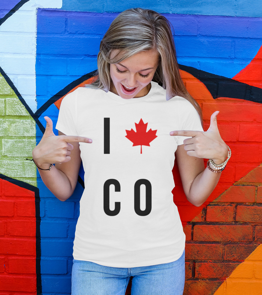 I Love Colorado Maple Leaf Co T-Shirt