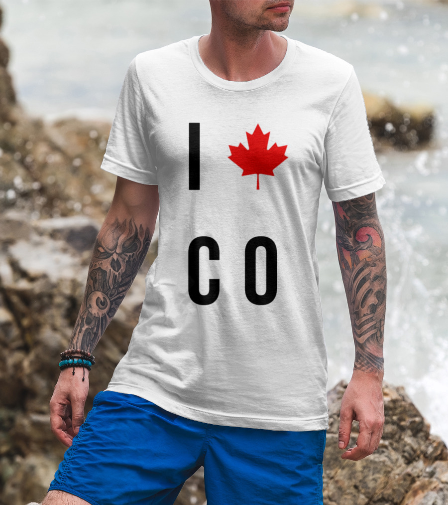I Love Colorado Maple Leaf Co T-Shirt