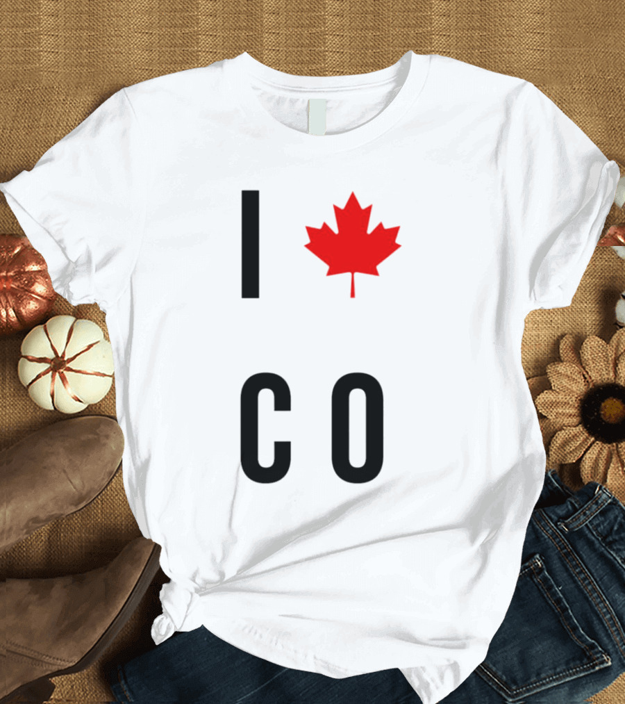 I Love Colorado Maple Leaf Co T-Shirt