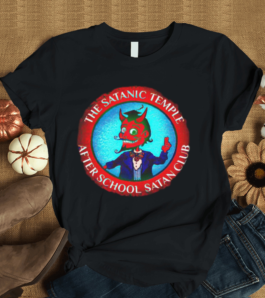 The Satanic Temple After School Satan Club Red Circle Demon T-Shirt