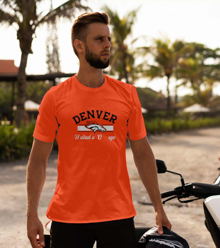 Denver Broncos United In Orange T-Shirt
