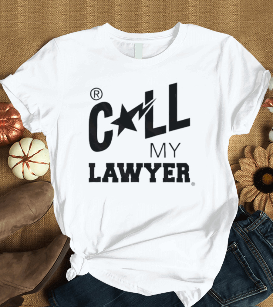 CALL MY LAWYER Star Lightning Bolt T-Shirt