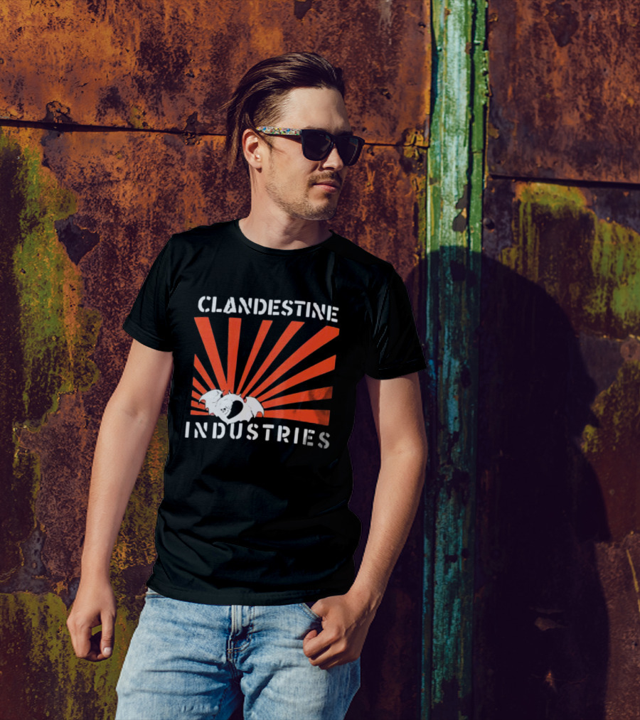 Clandestine Industries Bat Wings Sunburst T-Shirt