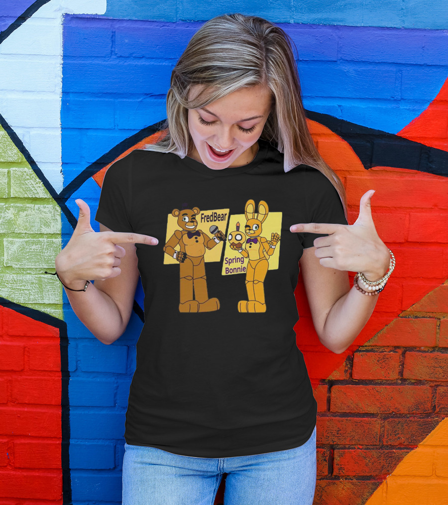 FredBear And Springbonnie Animatronic Duo From Five Nights At Freddy's T-Shirt