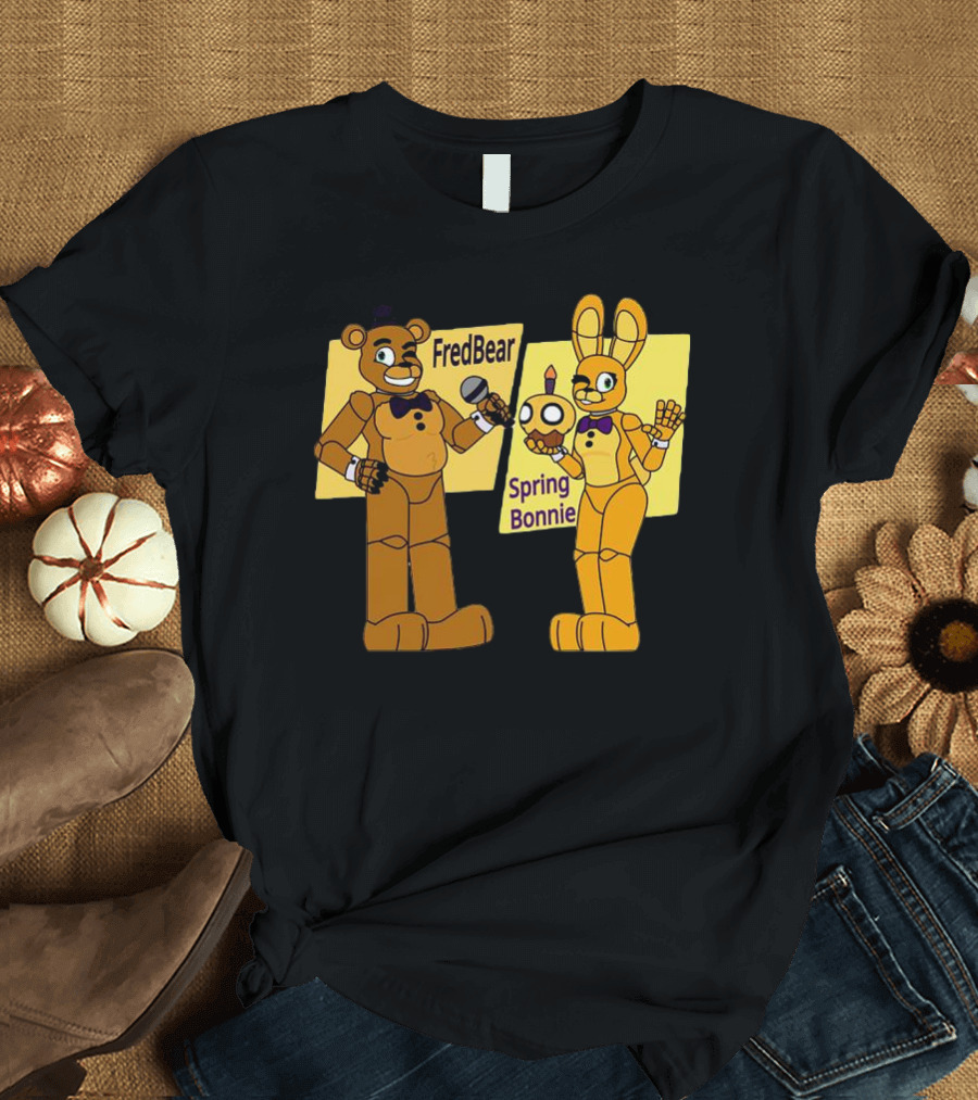 FredBear And Springbonnie Animatronic Duo From Five Nights At Freddy's T-Shirt