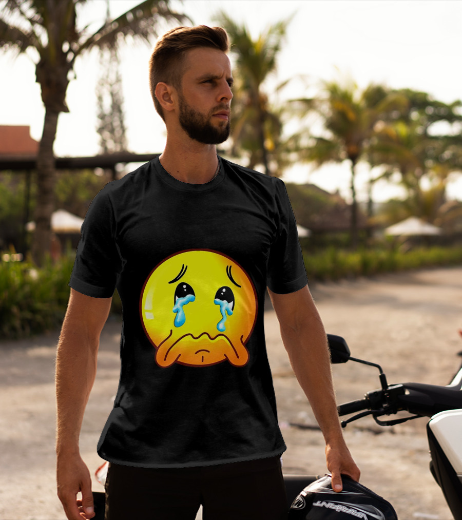 Ginger Sad Crying Emoji T-Shirt