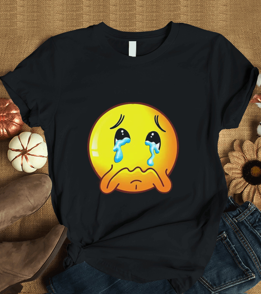 Ginger Sad Crying Emoji T-Shirt