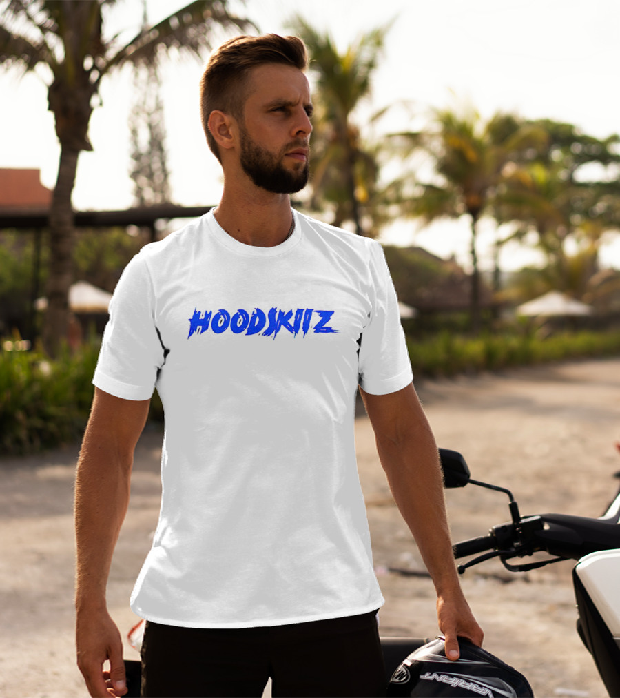 HOODSKIIZ Blue Bold Branding T-Shirt