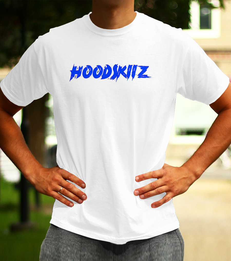 HOODSKIIZ Blue Bold Branding T-Shirt
