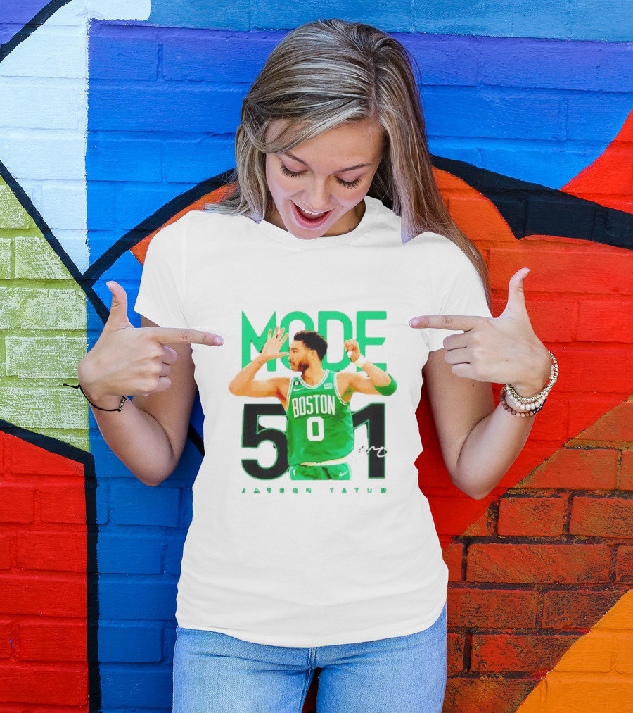 Jayson Tatum Boston Mode 51 Signature Points Game T-Shirt