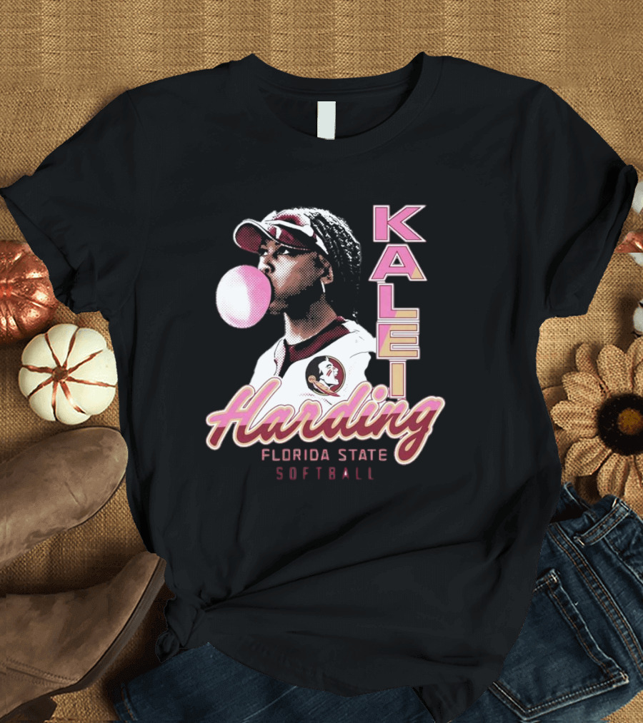 Kalei Harding Florida State Softball Bubblegum Pop T-Shirt