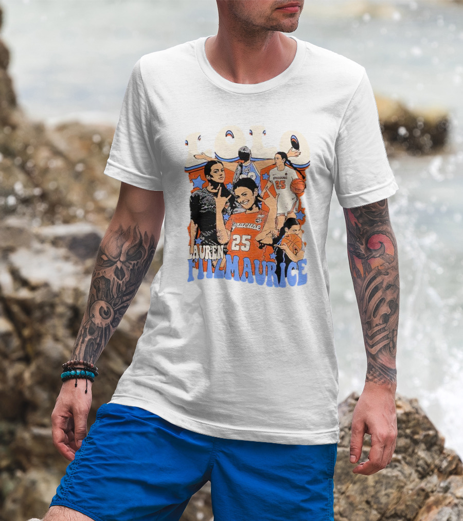 LOLO Lauren Fitzmaurice Syracuse 25 Basketball Vintage T-Shirt