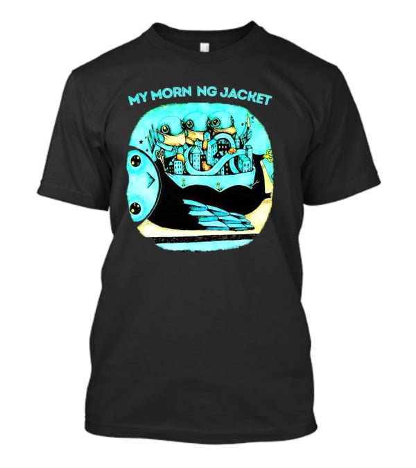 MY MORN NG JACKET Surreal Dream Cityscape Owl Figure T-Shirt