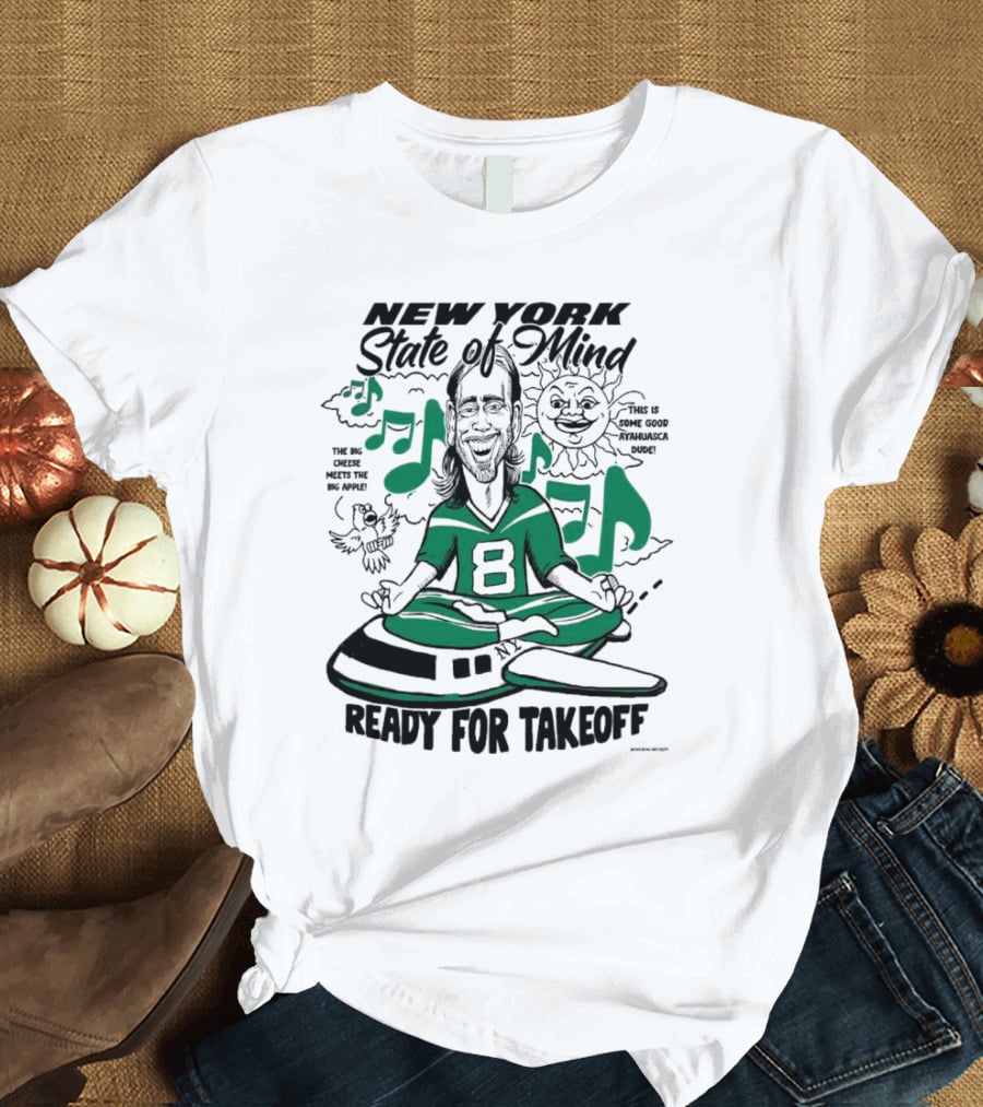 New York State Of Mind Jet 8 Ready For Takeoff Big Apple T-Shirt