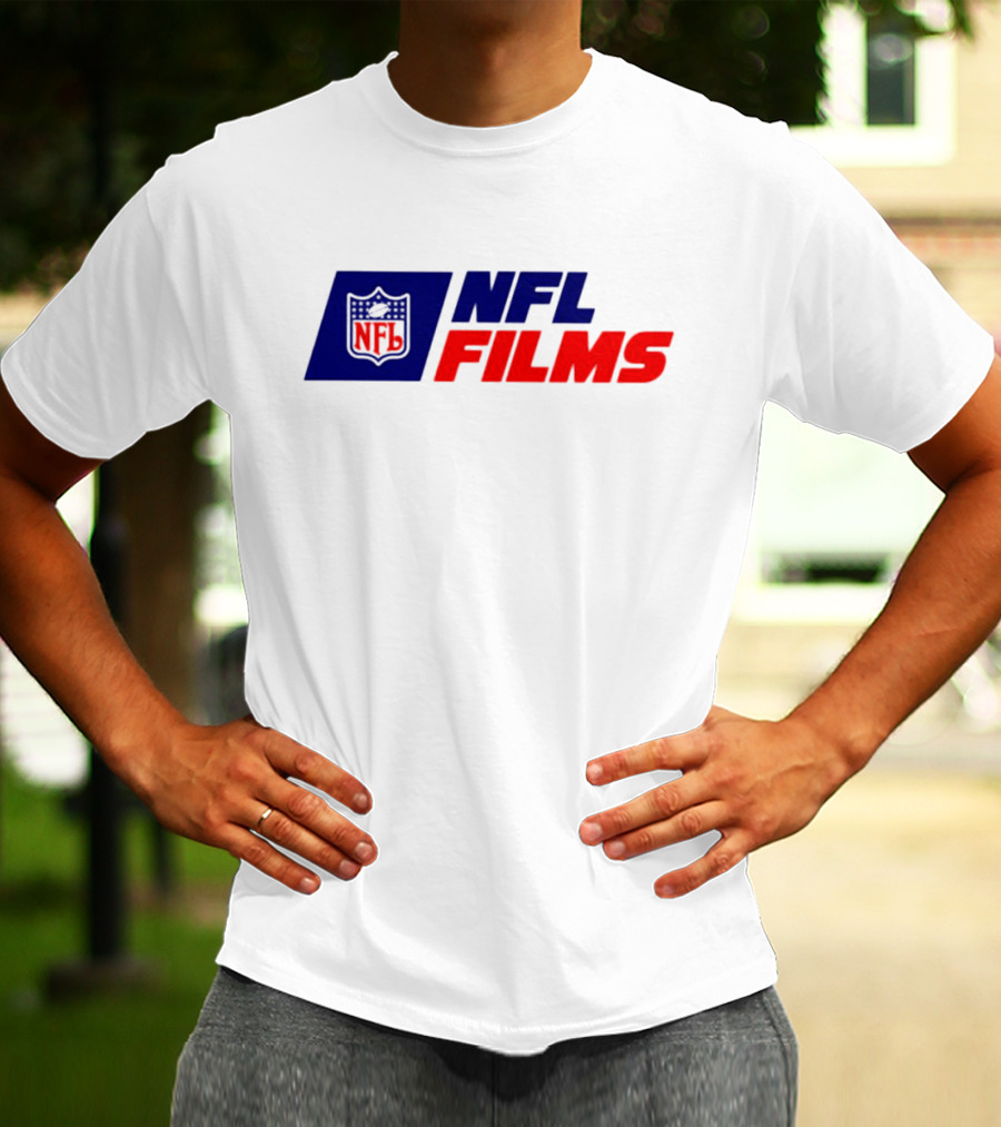 NFL Films Official Logo With Red And Blue Shield T-Shirt